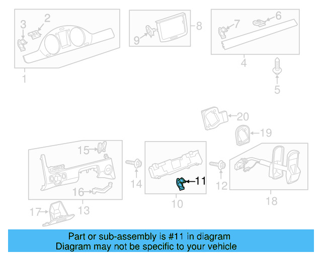 Side Cover Clip 1K0-867-388-A - View 132