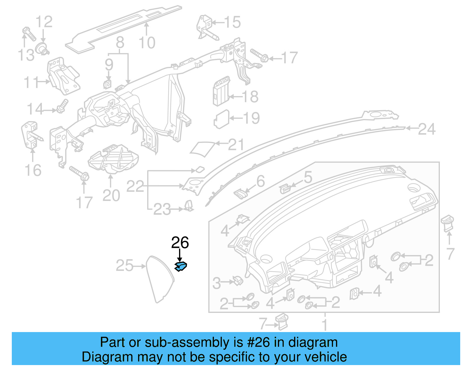 Side Cover Clip 1K0-867-388-A - View 214