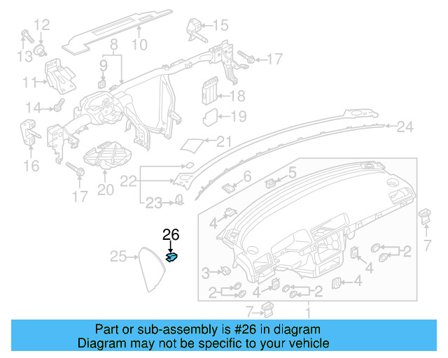 Side Cover Clip 1K0-867-388-A - View 103