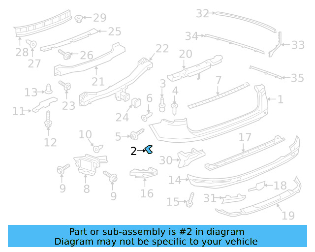 Bumper Cover Mount Bolt WHT-003-954 - View 69