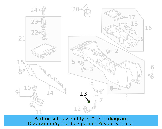 Side Cover Clip 1K0-867-388-A - View 60