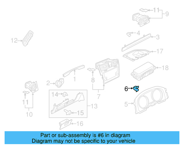 Side Cover Clip 1K0-867-388-A - View 199