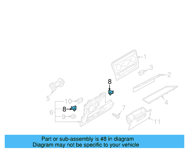 Side Cover Clip 1K0-867-388-A - View 24