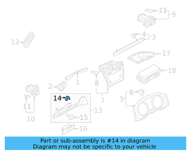 Side Cover Clip 1K0-867-388-A - View 207