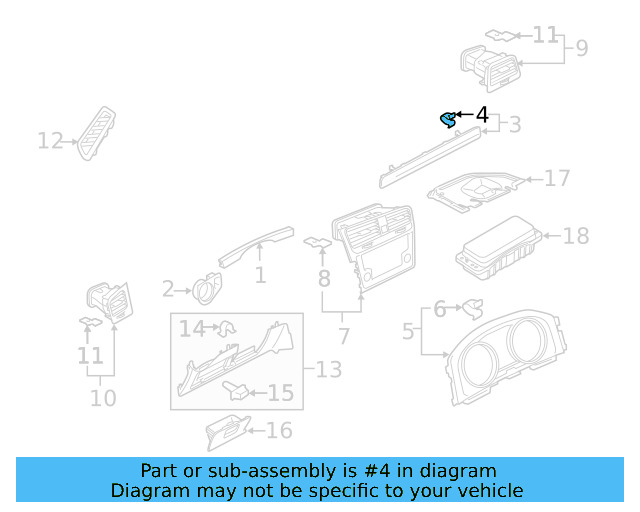 Side Cover Clip 1K0-867-388-A - View 205