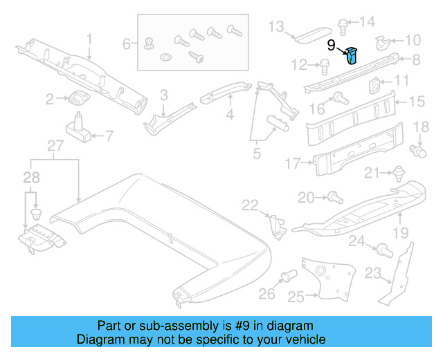 Side Cover Clip 1K0-867-388-A - View 42