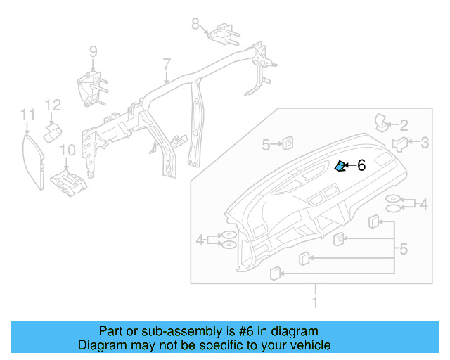 Side Cover Clip 1K0-867-388-A - View 49