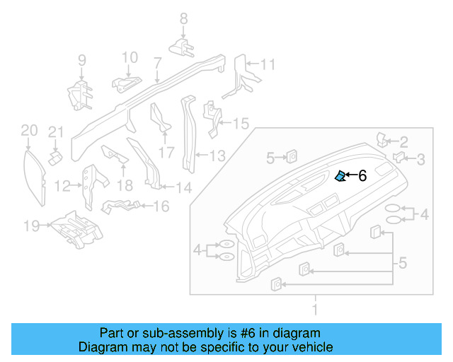 Side Cover Clip 1K0-867-388-A - View 69