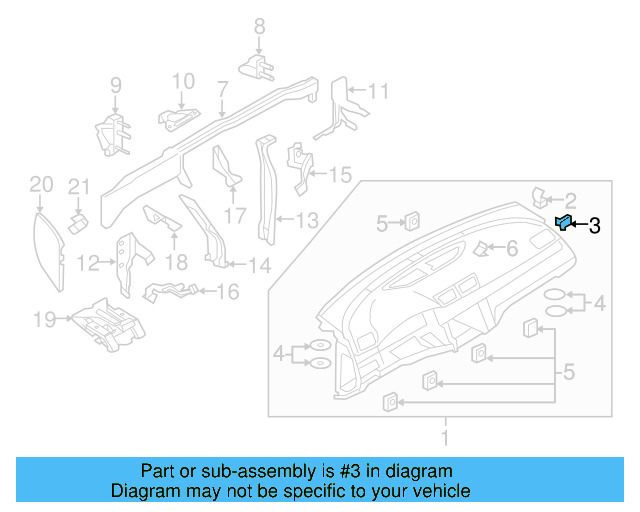 Side Cover Clip 1K0-867-388-A - View 88