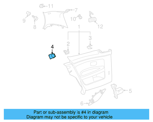 Door Trim Panel Clip 6Q0-868-243 - View 56