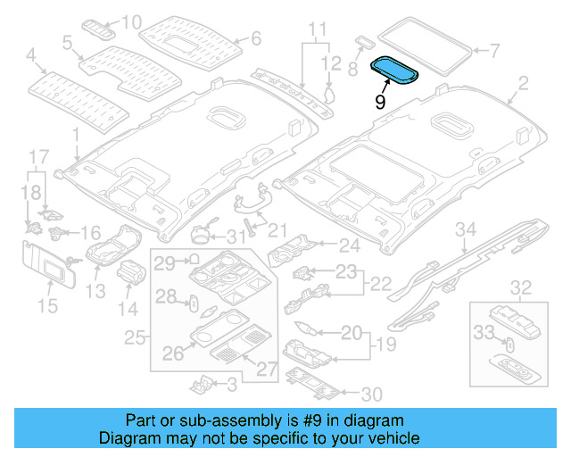 Frame Trim 1K0-867-599-D - View 27