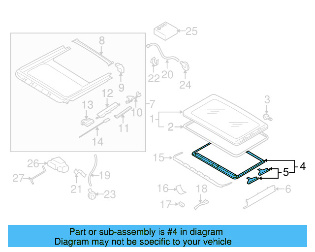 Sunshade 1K0-877-255-B-BR2