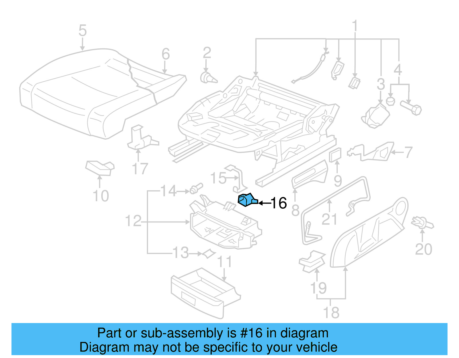 Ft End Track Cover 1K0-881-347-C-9B9 - View 12