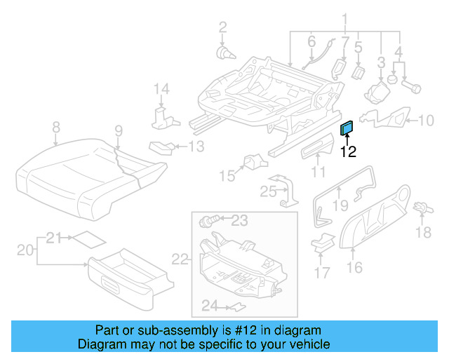 Adjust Handle Retainer Clip 1K0-881-449 - View 60