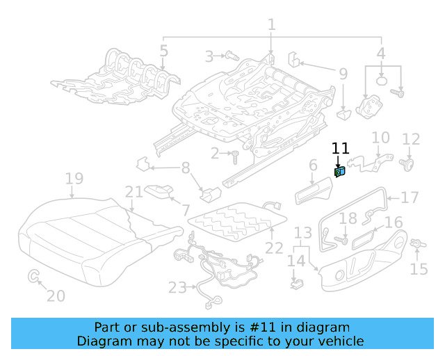 Adjust Handle Retainer Clip 1K0-881-449 - View 15