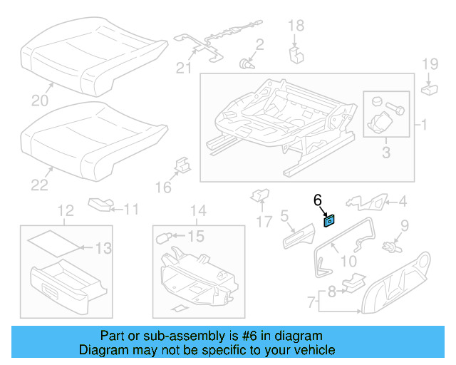 Adjust Handle Retainer Clip 1K0-881-449 - View 64