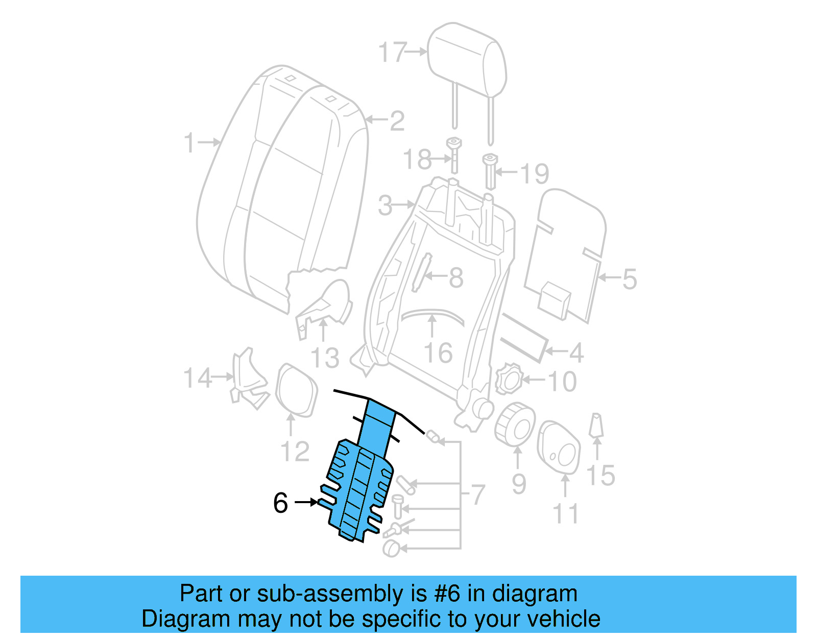 Lumbar Support 1K0-881-705-AG - View 3