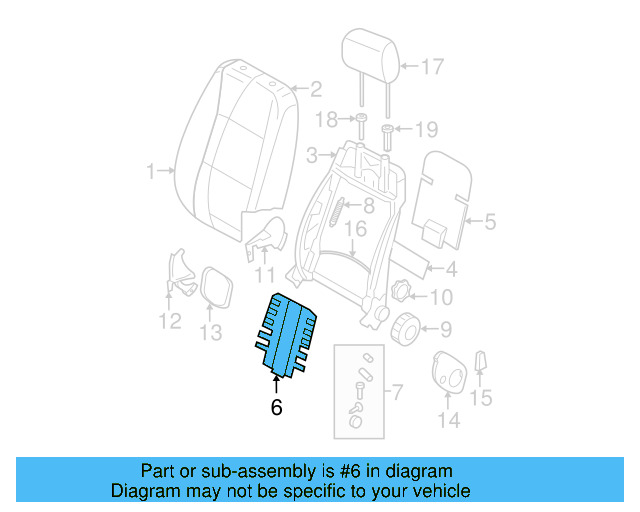 Lumbar Support 1K0-881-879-Q - View 11