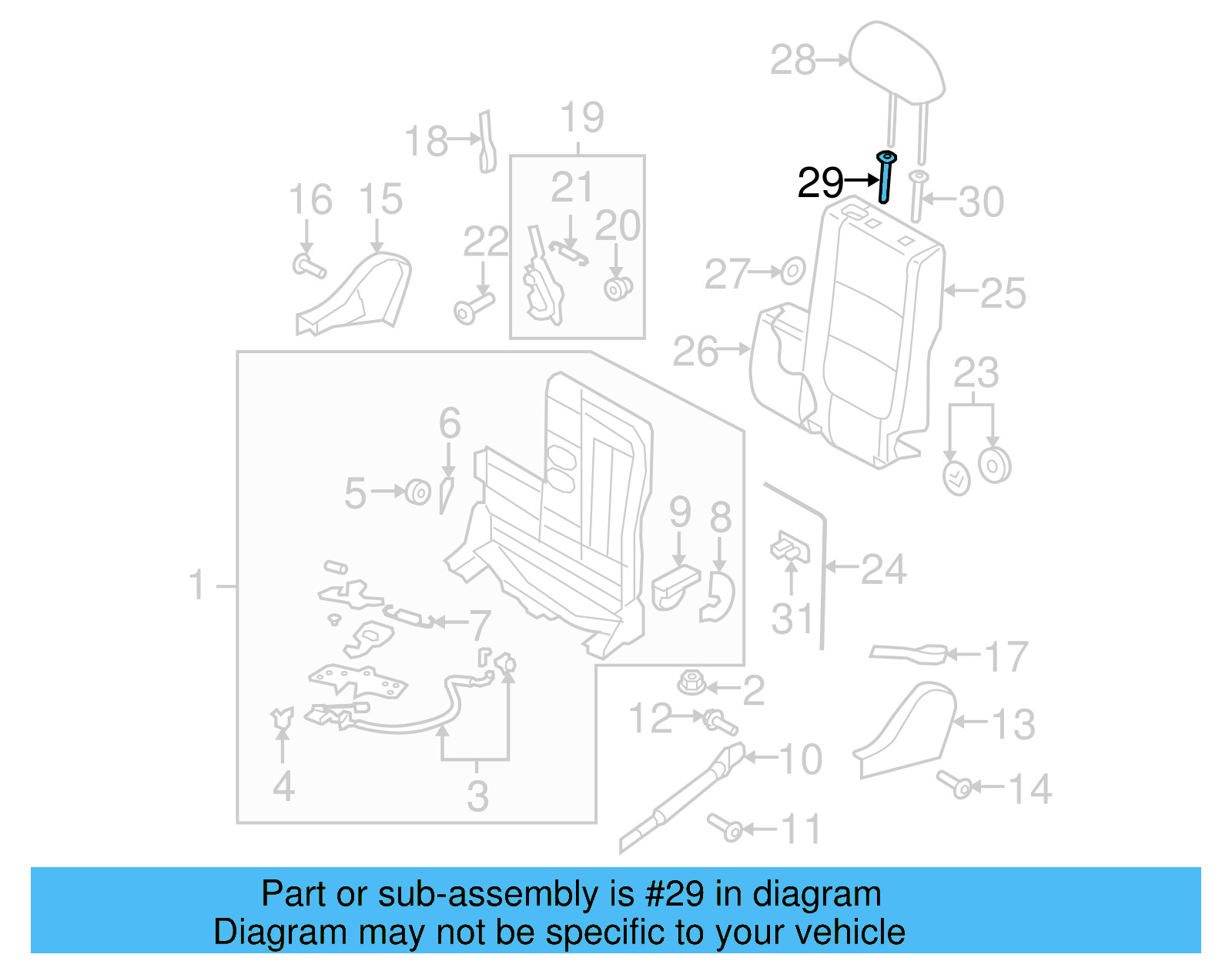 Headrest Guide 1K0-881-920-AE-95T