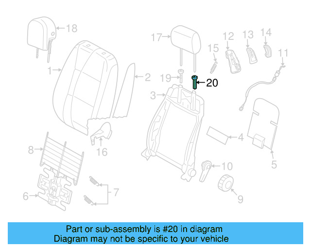 Headrest Guide 1K0-881-920-G-82V - View 44