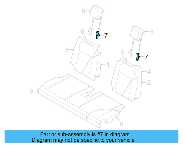 Headrest Guide 1K0-881-920-AD-82V - View 16