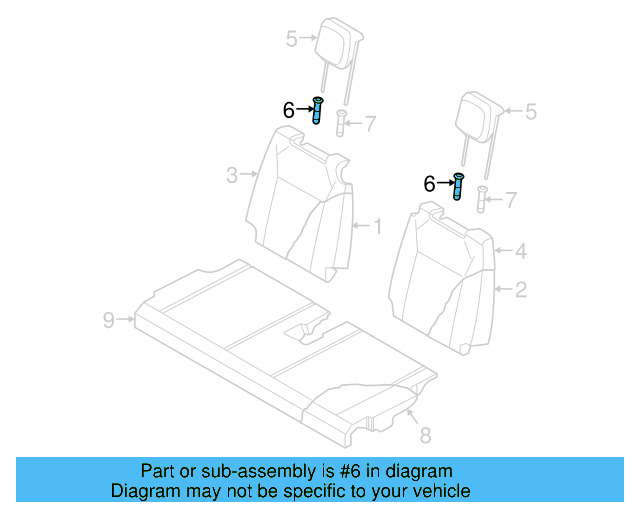 Headrest Guide 1K0-881-920-AD-82V - View 17