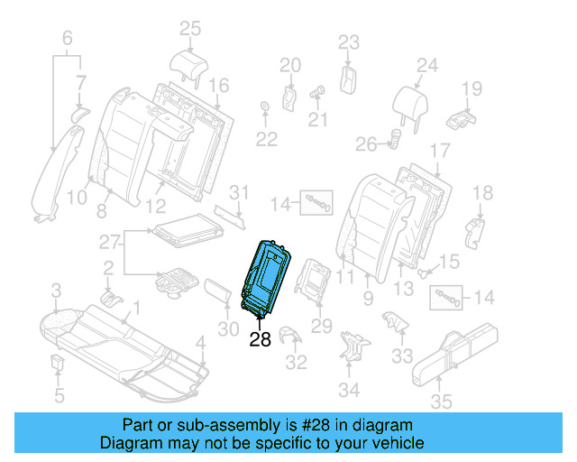 Armrest Bezel 1K0-885-961-G-31X - View 4