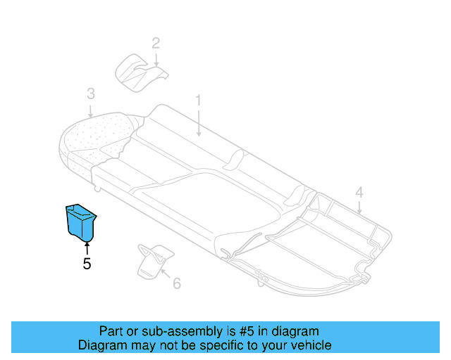 Seat Frame Grommet 1K0-886-373-C - View 28