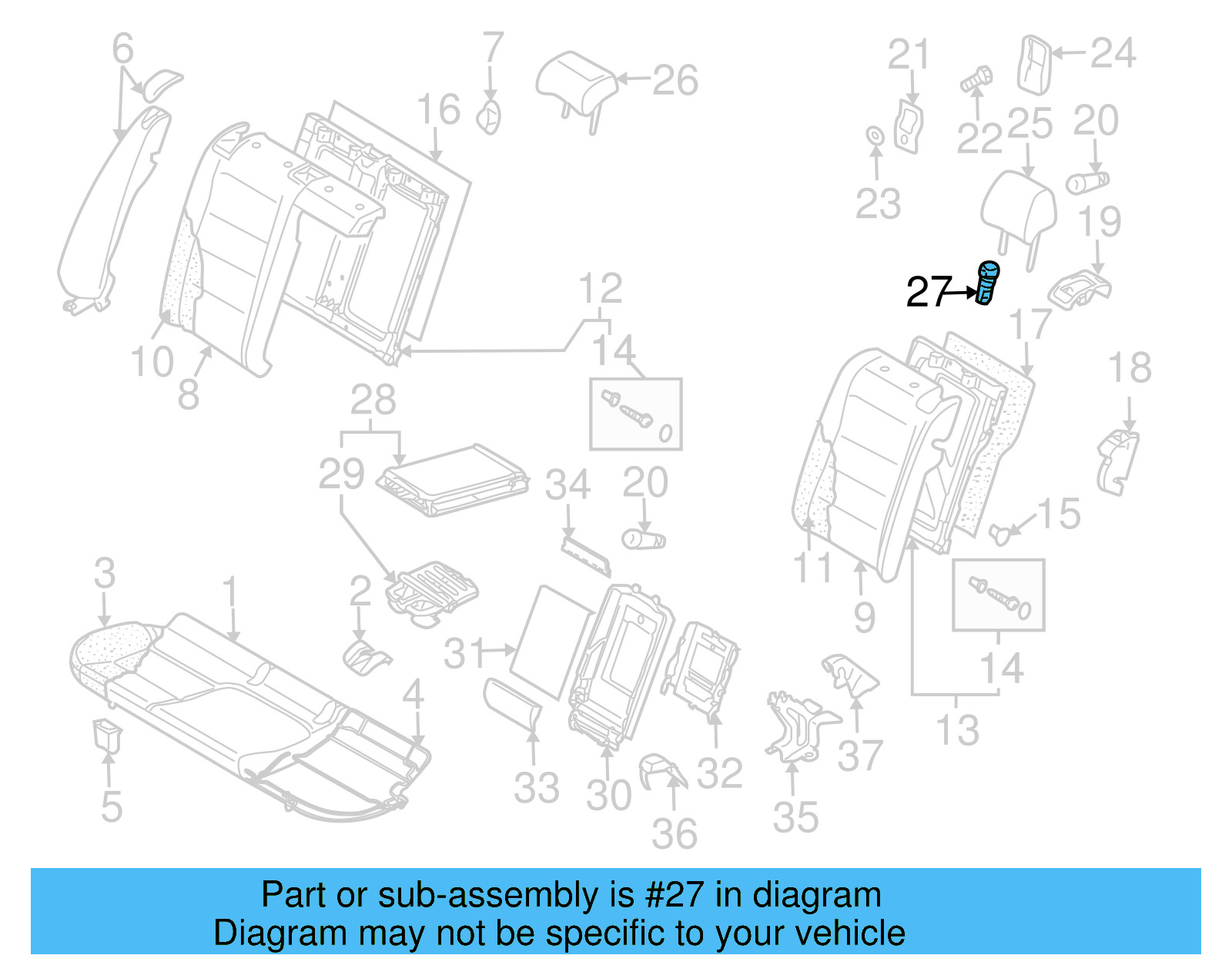 Headrest Guide 1K0-886-920-B-82V - View 2