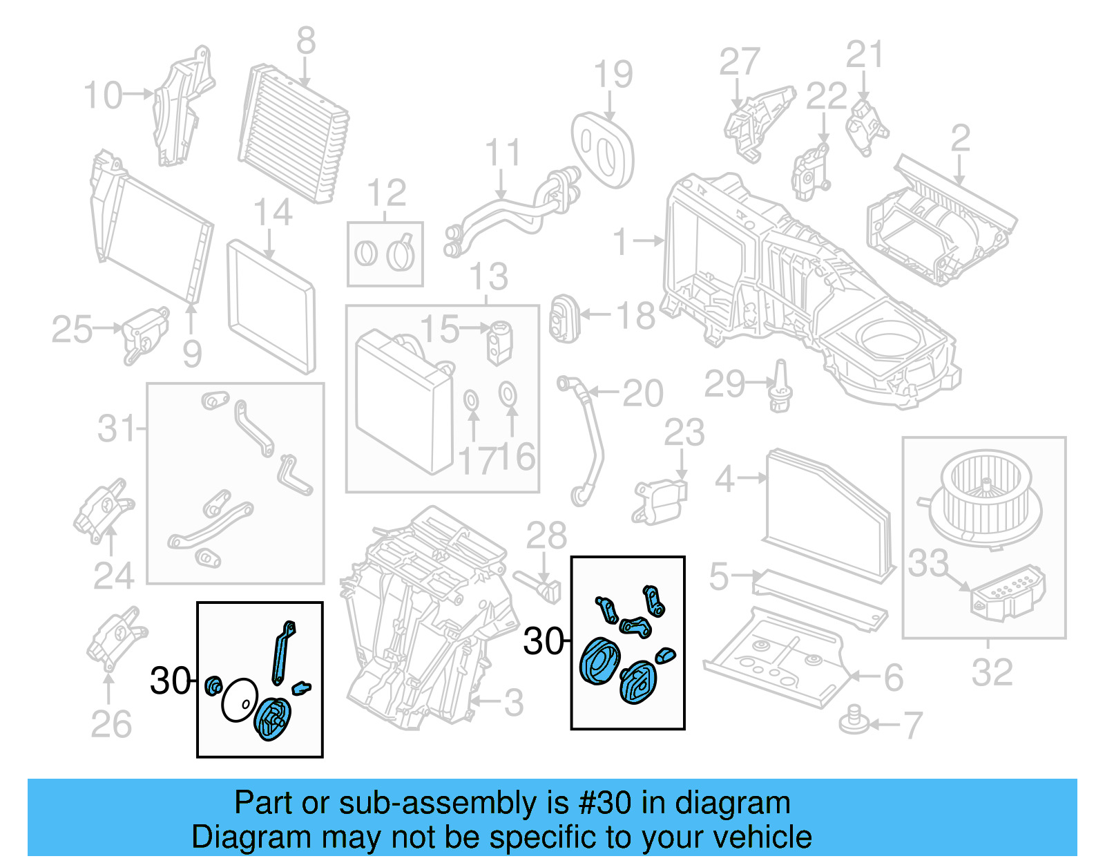 HVAC Heater Mode Door Lever 1K0-898-002-A - View 14