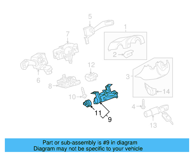 Lock Housing 1K0-905-841 - View 11