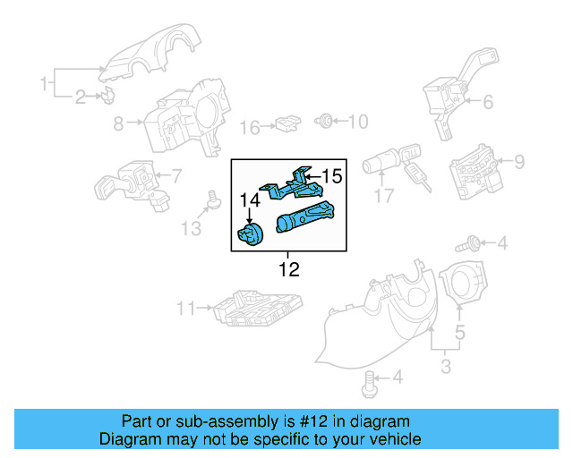 Lock Housing 1K0-905-841 - View 12
