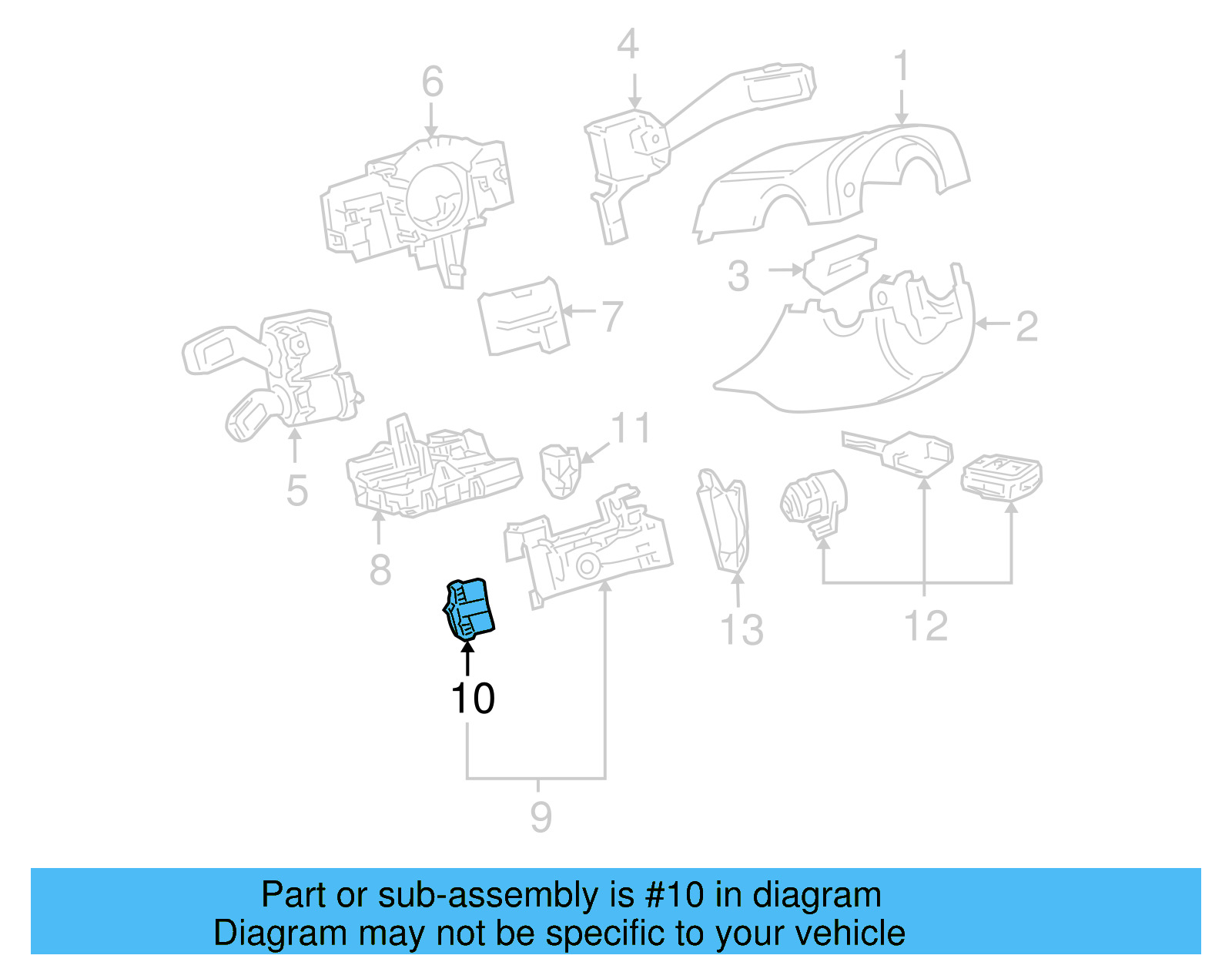 Ignition Switch 1K0-905-849-B - View 12