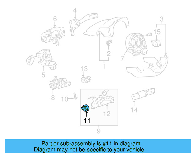 Ignition Switch 1K0-905-849-B - View 23