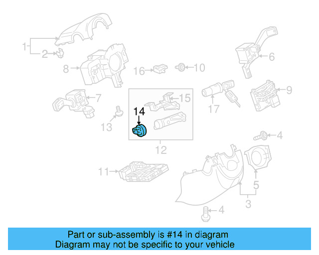 Ignition Switch 1K0-905-849-B - View 16