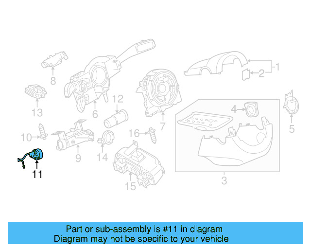 Ignition Switch 1K0-905-849 - View 39