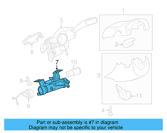 Steering Lock 1K0-905-851-B - View 44