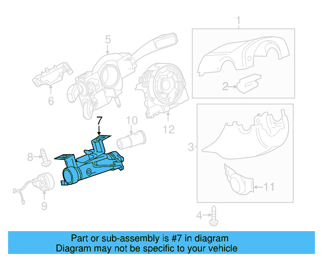 Steering Lock 1K0-905-851-B - View 47