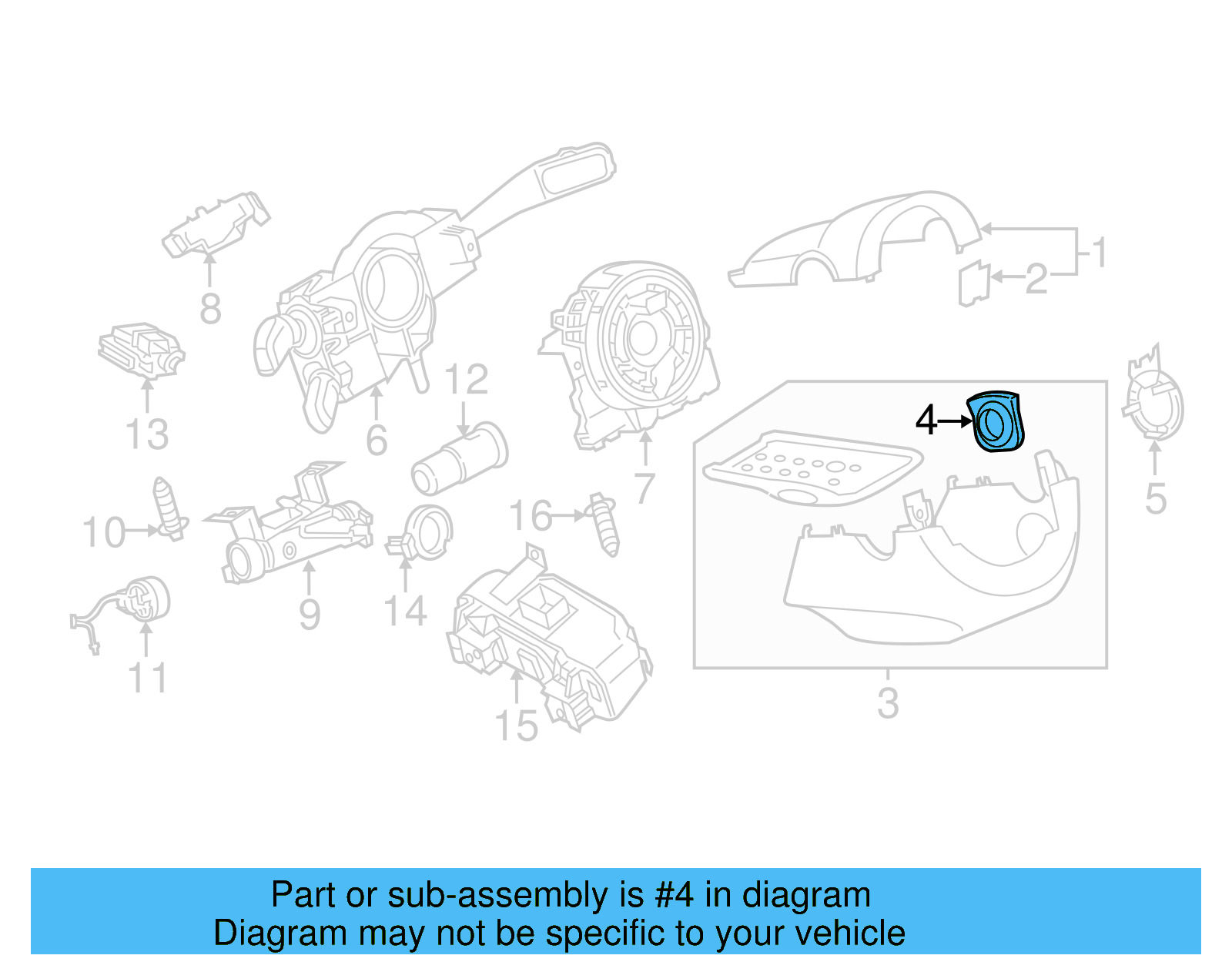 Cylinder Bezel 1K0-905-869-A-9B9 - View 31