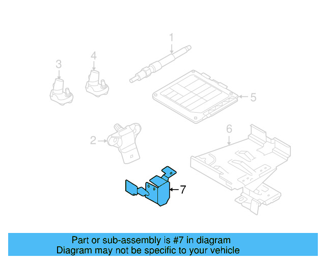 Engine Control Module (ECM) Bracket 1K0-907-269-E - View 22