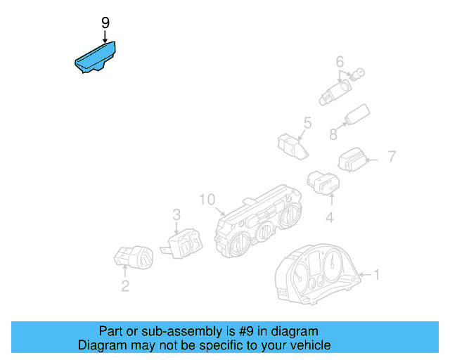 Ambient Light Sensor 1K0-907-539-D - View 6