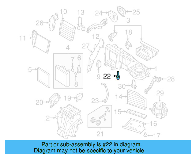 Temp Sensor 1K0-907-543-F - View 3