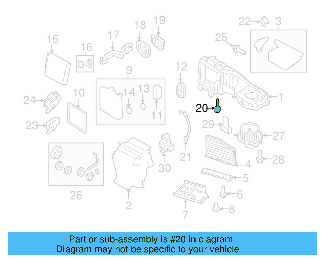 Temp Sensor 1K0-907-543-F - View 30