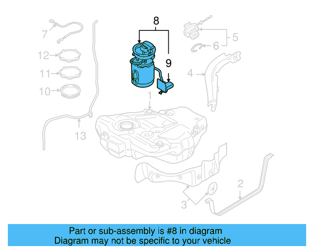 Fuel Pump Assembly 1K0-919-050-AB - View 14