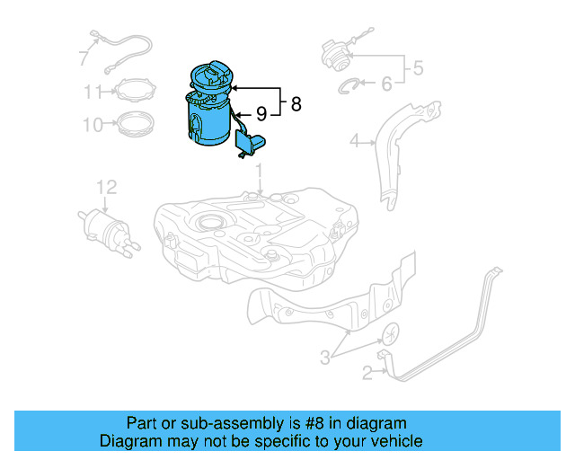 Fuel Pump Assembly 1K0-919-051-DB - View 2