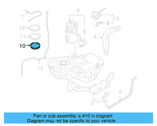 Fuel Pump Tank Seal 1K0-919-133-D - View 43