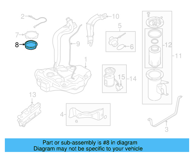 Fuel Pump Tank Seal 1K0-919-133-D - View 48