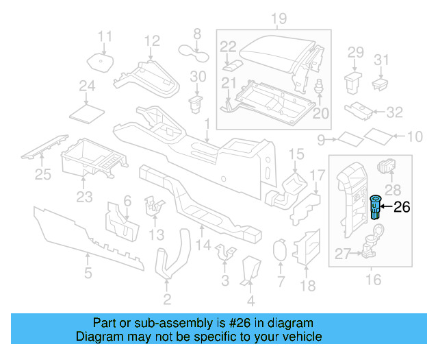 Power Outlet 1K0-919-309 - View 113