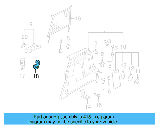 12 Volt Accessory Power Outlet Housing 1K0-919-341-F-9B9 - View 21
