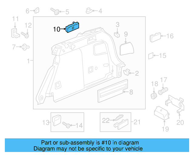 Housing Cap 1K0-919-341-G-9B9 - View 4